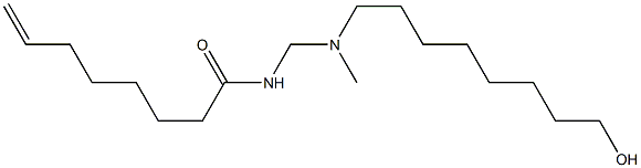 N-[[N-(8-Hydroxyoctyl)-N-methylamino]methyl]-7-octenamide Struktur