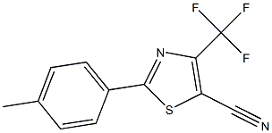 2-(4-Methylphenyl)-4-(trifluoromethyl)-5-cyanothiazole Struktur