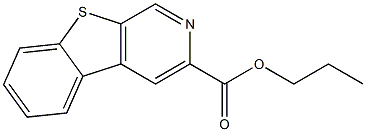 [1]Benzothieno[2,3-c]pyridine-3-carboxylic acid propyl ester Struktur