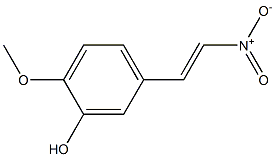 2-Methoxy-5-(2-nitrovinyl)phenol Struktur