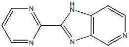 2-(Pyrimidin-2-yl)-1H-imidazo[4,5-c]pyridine Struktur