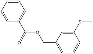 Benzoic acid 3-(methylthio)benzyl ester Struktur