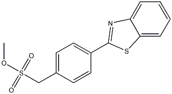 4-(2-Benzothiazolyl)benzenemethanesulfonic acid methyl ester Struktur