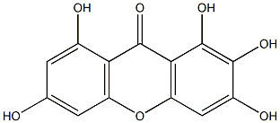 1,2,3,6,8-Pentahydroxyxanthone Struktur