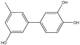 5'-Methyl-1,1'-biphenyl-3,3',4-triol Struktur