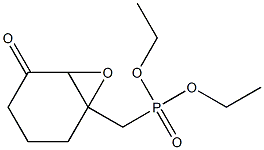 (5-Oxo-7-oxabicyclo[4.1.0]heptan-1-yl)methylphosphonic acid diethyl ester Struktur