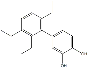 4-(2,3,6-Triethylphenyl)benzene-1,2-diol Struktur