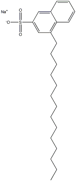 4-Tetradecyl-2-naphthalenesulfonic acid sodium salt Struktur