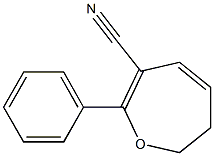 6,7-Dihydro-2-phenyloxepin-3-carbonitrile Struktur