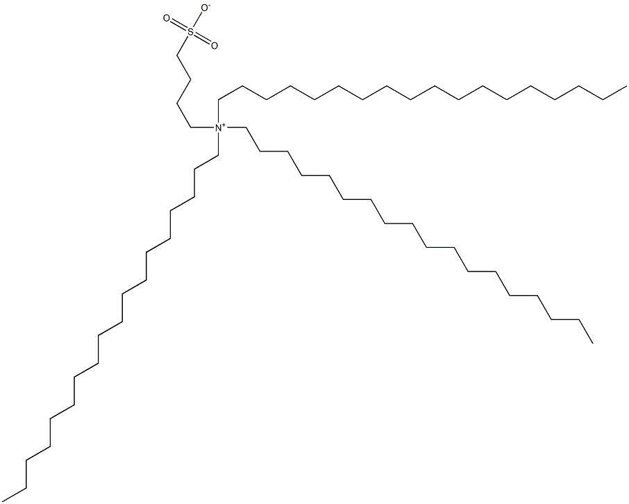 N,N-Dioctadecyl-N-(4-sulfonatobutyl)-1-octadecanaminium Struktur