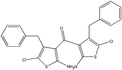 Phenyl(2-amino-4-methyl-5-chloro-3-thienyl) ketone Struktur