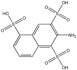 2-Amino-1,3,5-naphthalenetrisulfonic acid Struktur