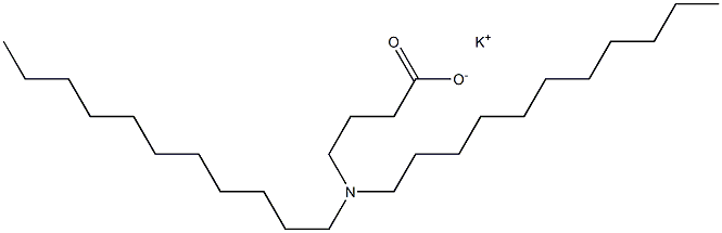 4-(Diundecylamino)butyric acid potassium salt Struktur