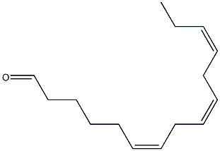 (6Z,9Z,12Z)-6,9,12-Pentadecatrienal Struktur