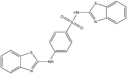 4-[(Benzothiazol-2-yl)amino]-N-(benzothiazol-2-yl)benzenesulfonamide Struktur