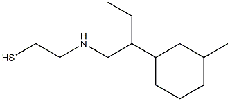 2-[[2-(3-Methylcyclohexyl)butyl]amino]ethanethiol Struktur