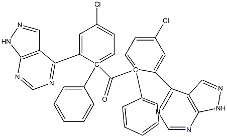 1-Phenyl-1H-pyrazolo[3,4-d]pyrimidin-4-yl(4-chlorophenyl) ketone Struktur