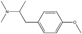 2-(4-Methoxyphenyl)-1-methyl-N,N-dimethylethanamine Struktur