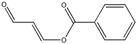 Benzoic acid 2-formylethenyl ester Struktur