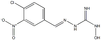 1-[(3-Nitro-4-chlorophenyl)methyleneamino]-3-hydroxyguanidine Struktur