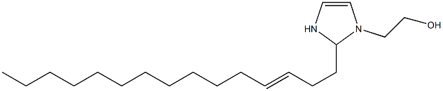 2-(3-Pentadecenyl)-4-imidazoline-1-ethanol Struktur