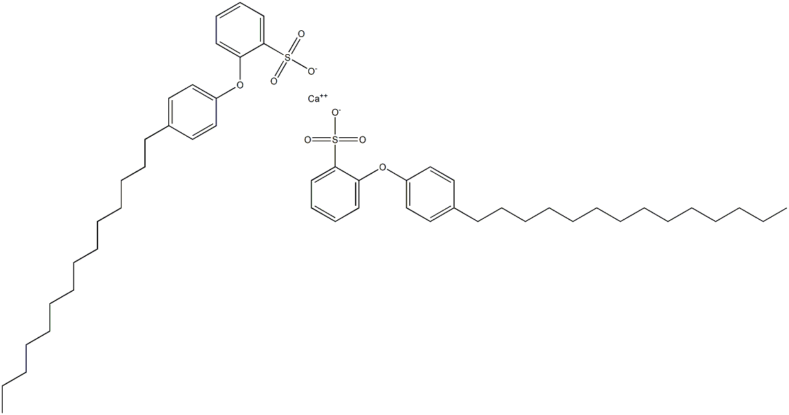 Bis[2-(4-tetradecylphenoxy)benzenesulfonic acid]calcium salt Struktur