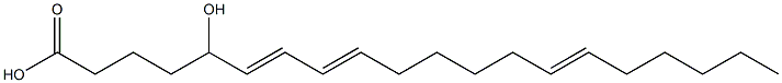 5-Hydroxy-6,8,14-icosatrienoic acid Struktur