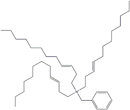 Tri(3-dodecenyl)benzylaminium Struktur