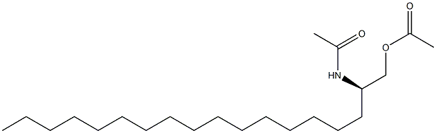 (+)-N-[(R)-1-(Acetyloxymethyl)heptadecyl]acetamide Struktur