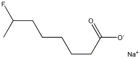 7-Fluorooctanoic acid sodium salt Struktur