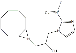 1-[(9-Azabicyclo[6.1.0]nonan-9-yl)methyl]-2-(2-nitro-1H-imidazol-1-yl)ethanol Struktur