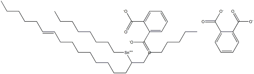 Bis[phthalic acid 1-(9-pentadecenyl)]dioctyltin(IV) salt Struktur