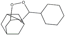 5'-Cyclohexylspiro[adamantane-2,3'-[1,2]dioxa[4]thiacyclopentane] Struktur