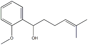 1-(2-Methoxyphenyl)-5-methyl-4-hexen-1-ol Struktur