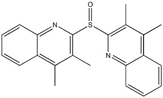 Methyl(4-methylquinolin-2-yl) sulfoxide Struktur