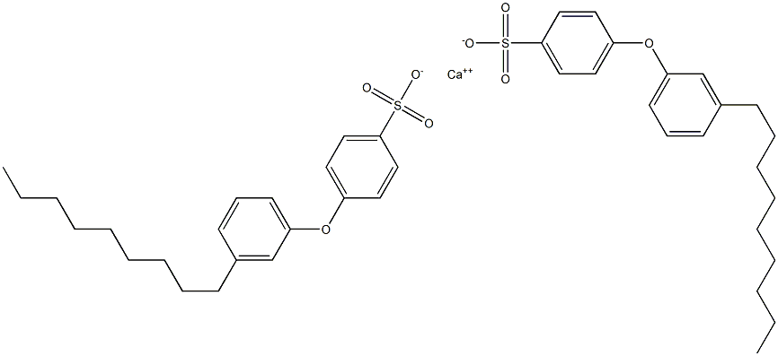 Bis[4-(3-nonylphenoxy)benzenesulfonic acid]calcium salt Struktur