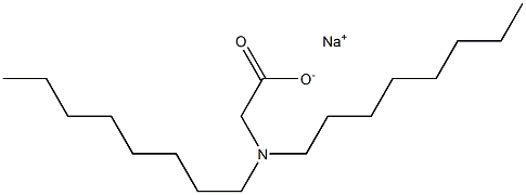 N,N-Dioctylglycine sodium salt Struktur