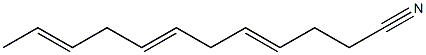 4,7,10-Dodecatrienenitrile Struktur