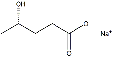 [S,(+)]-4-Hydroxyvaleric acid sodium salt Struktur