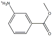 3-(Methoxycarbonyl)benzenaminium Struktur