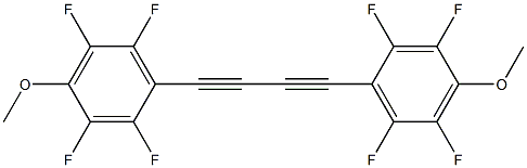 1,4-Bis(4-methoxy-2,3,5,6-tetrafluorophenyl)-1,3-butadiyne Struktur