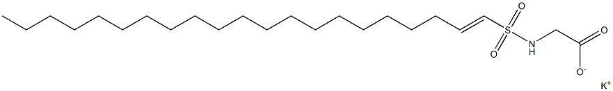 N-(1-Henicosenylsulfonyl)glycine potassium salt Struktur