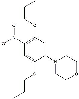 4-(4-Nitro-2,5-dipropoxyphenyl)morpholine Struktur