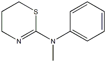 2-[Phenyl(methyl)amino]-5,6-dihydro-4H-1,3-thiazine Struktur