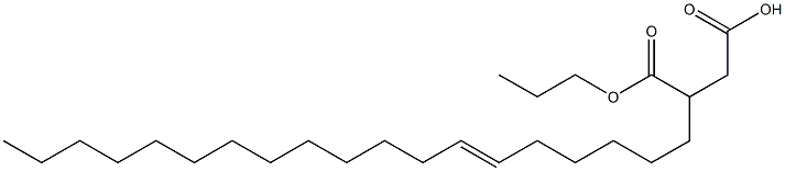 3-(6-Nonadecenyl)succinic acid 1-hydrogen 4-propyl ester Struktur