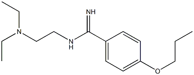 N1-[2-(Diethylamino)ethyl]-4-propoxybenzamidine Struktur