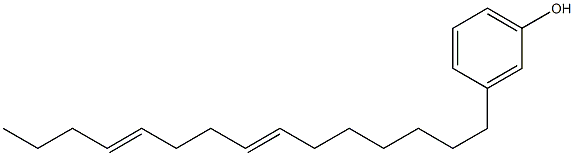 3-(7,11-Pentadecadienyl)phenol Struktur