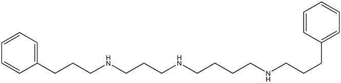 N-[3-[(3-Phenylpropyl)amino]propyl]-N'-(3-phenylpropyl)-1,4-butanediamine Struktur