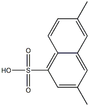 3,6-Dimethyl-1-naphthalenesulfonic acid Struktur