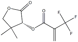 2-(Trifluoromethyl)propenoic acid [(R)-tetrahydro-4,4-dimethyl-2-oxofuran]-3-yl ester Struktur